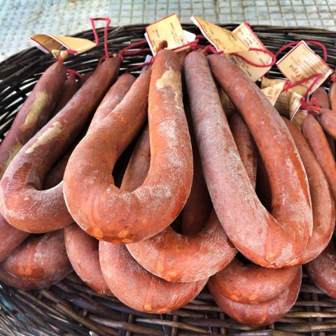 longanizas, uno de los tipos de sobrasada