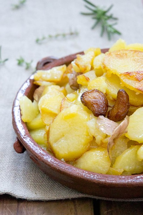 receta de patatas al pelotón